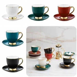 Ambition Royal Porzellantasse mit Untertasse 220ml Goldverzierung - Bild 1 von 8