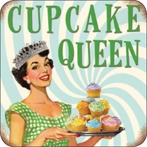 Cupcake Reina Bebidas Tapete / Posavasos (Og) - Imagen 1 de 1