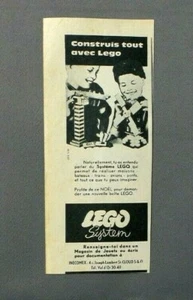 PUBLICITE ANCIENNE ADVERT CLIPPING 280419 JEUX CONSTRUIS TOOUT AVEC LEGO SYSTEM - Imagen 1 de 1