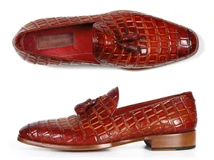 Mocasín borla de piel de becerro en relieve camello rojizo para hombre Paul Parkman (ID #0) - Imagen 1 de 6