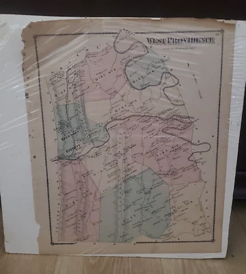 Map of West Providence Township, Bedford County, PA from 1877 Beers Atlas - Image 1 of 4