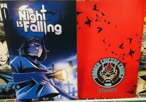 NIGHT IS FALLING #1 Rubber Chicken Comics Exclusive 1st issue! NM! Free ship! - Picture 1 of 1