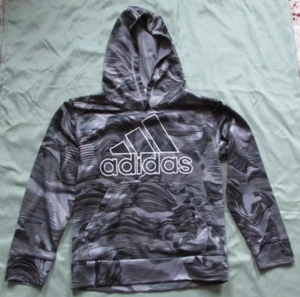Kids ADIDAS Gray Hoodie Size 8 - Picture 1 of 5