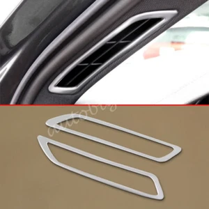 For Audi A6 2019-2024 Matte Chrome A-pillar AC Vent Cover Trims Accessories - Picture 1 of 5