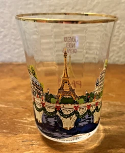 New Anthropologie Holiday in the City -Paris Juice Glass - Picture 1 of 3