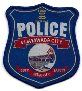 INDIEN Vijayawada  Police Polis Policia Patch Polizei Abzeichen Bezawada India - Bild 1 von 4