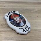 Abbot Ale Beer Tap Handle Pull Brass Enamel Plaque London English Pub Advertise