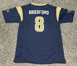 Nike On Field Sam Bradford #8 St. Louis Rams Football Jersey Youth Large Blue - Picture 1 of 3