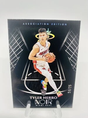 Tyler Herro 2019-20 Panini Noir Association Edition RC /25 #146  - Image 1 of 2