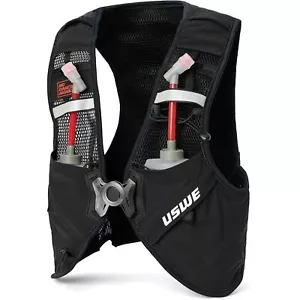 Gilet idratante da corsa USWE Pace 8L con 2 palloni ultra da 500 ml trail escursionismo nero - Foto 1 di 8