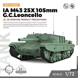 SSMODEL SS72690 1/72 25mm Military Model Kit Italy M43 105mm/L25 G.C.Leoncello - Picture 1 of 5