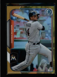 MARTIN PRADO 2015 BOWMAN CHROME #95 GOLD REFRACTOR PARALLEL #06/50 AY8997 - Picture 1 of 1