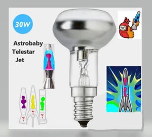 2 x Leuchtmittel Glühbirne für MATHMOS Lavalampe Astrobaby - Telestar - Jet 30W - Bild 1 von 1