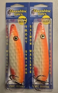 Moonshine Lures 4-1/2" Magnum Spoons Tangerine Tarzan Qty. 2 - Picture 1 of 3