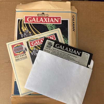 Vintage Galaxian Namco 1982 by Thunder Mountain IBM PC 256k Complete - Image 1 of 4