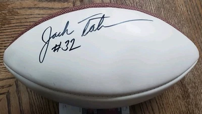 BONITO Autografiado Raiders Jack Tatum Tamaño Completo FS Fútbol Certificado de Autenticidad JSA Firmado Foto 1 de 4