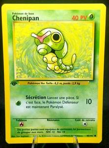 Pokemon Card - French 1st Edition Chenipan Caterpie (45/102) Base Set ***NM*** - Picture 1 of 2