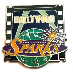 Prendedor LA Sparks Prendedores WNBA Chispas Hollywood Prendedor RARO Chispas Hollywood Luces Pin - Imagen 1 de 3