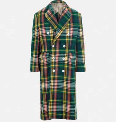 Vivienne Westwood Long Wreck Coat in Plaid Wool With Pockets - Men's IT Size 50 - Image 1 of 4