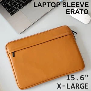 15.6/16 inch Laptop Sleeve Padded Notebook Carry Case Cover Bag PU Leather XL - Picture 1 of 6