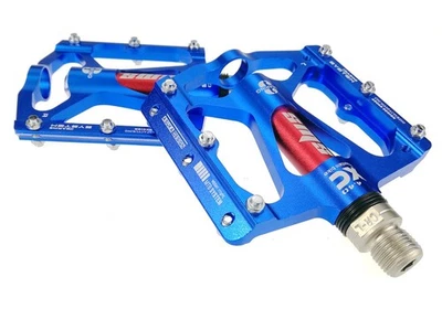 Pedal de bicicleta de montanha MTB estrada alumínio 3 rolamentos selados pedais planos - Imagem 1 de 4