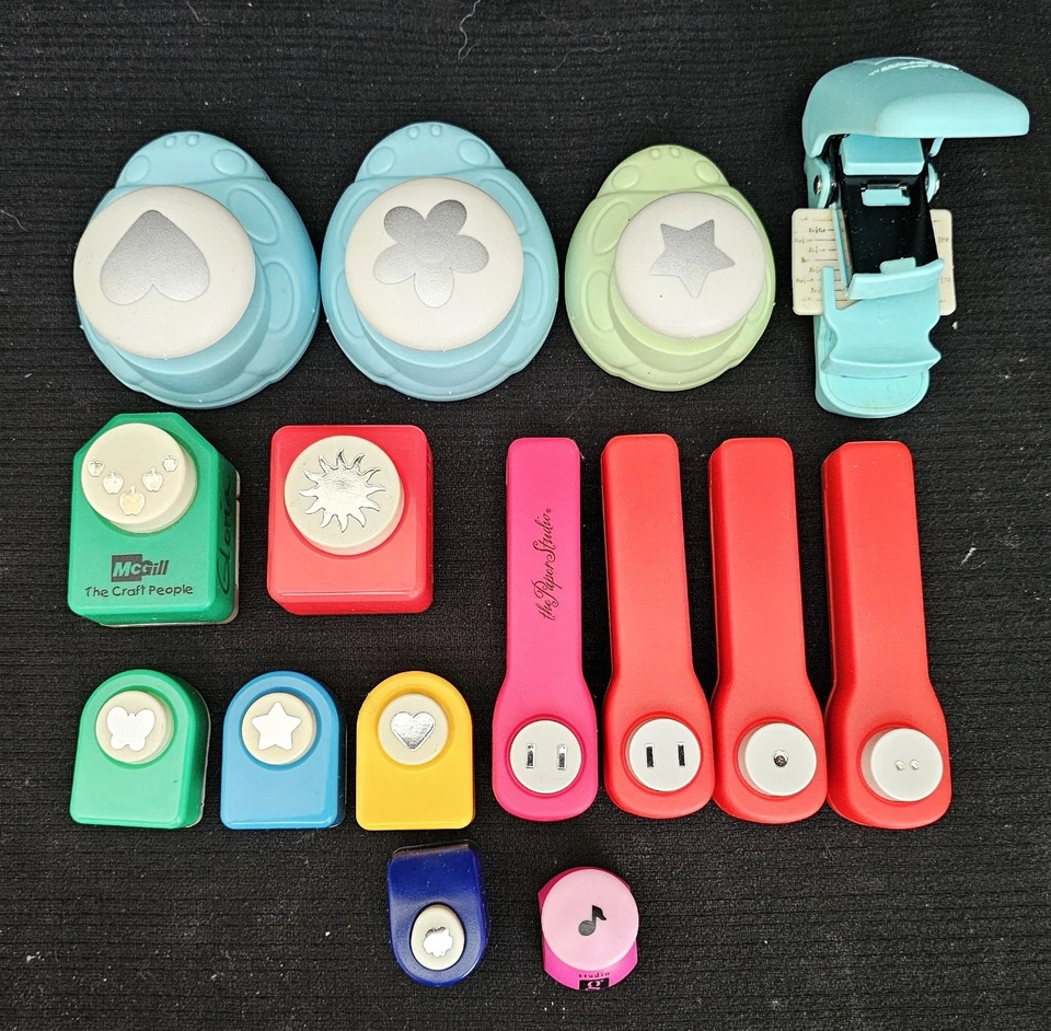 Lote de 15 punzones de papel We R Memory Keepers McGill Paper Studio Foto 1 de 1