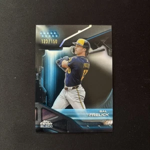 2026 TOPPS CHROME BLACK BASEBALL BLUE REFRACTOR /150 SAL FRELICK - Afbeelding 1 van 2