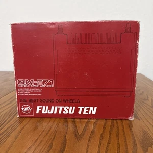 Amplificatore di potenza stereo vintage Fujitsu Ten UM-132 25/25 UM-132EX1 12V prodotto in Giappone - Foto 1 di 4