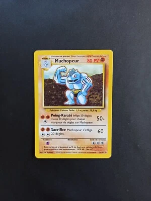 Carte Pokémon Machopeur 34/102 - Peu Commune Set de Base - FR - Très bon état - Photo 1/2
