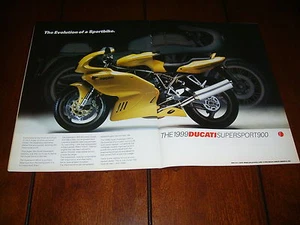 1999 DUCATI SUPER SPORT 900 ***ORIGINAL 2 PAGE AD*** - Picture 1 of 1