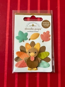 Fall Thanksgiving Turkey Doodle-Pops 3D Stickers - Free Shipping - Picture 1 of 1