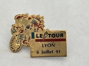 a PINS PIN ENAMEL VELO BICI TOUR DE FRANCE 1991 LYON - Picture 1 of 1