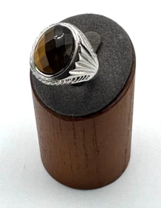 Men's Stainless Steel Tiger Eye Ring SZ.10 ~ #74 - Picture 1 of 6