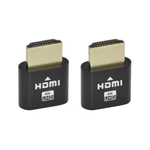 2-pk 4K HDMI Dummy Plug Display Emulator Virtual Monitor Headless Adapter 1080P - Picture 1 of 1