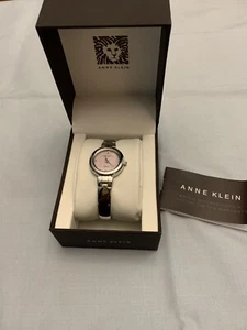 Anne Klein Watch Genuine Diamond Adjustable Bracelet Ladies New With Box/instruc - Picture 1 of 10