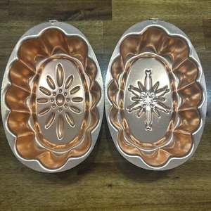 Vintage Kupfer Kuchenform Backform Jello-O Form Küche Deko Sommer Winter - Bild 1 von 11