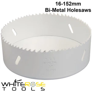 Silverline Hole Saw HSS Bi Metal Holesaws 16-152mm Steel Iron Wood Plastic - Picture 1 of 23