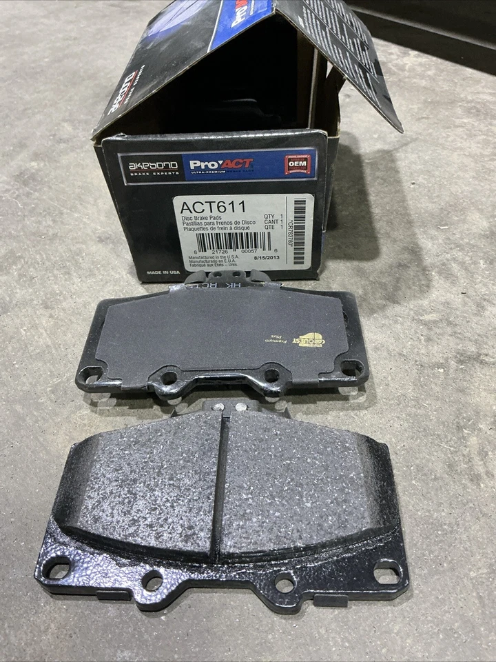 Juego de pastillas de freno de disco para Toyota 4Runner T100 AKEBONO 1992-1998 Foto 1 de 2