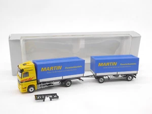1:87 AWM MB Actros pianale rimorchio Martin in confezione originale - Foto 1 di 2