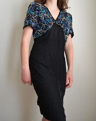 Vestido vintage años 60 con cuentas de Sténay Foto 1 de 4