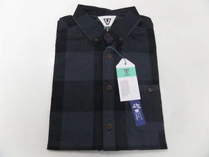 NWT Men VISSLA "Black Light" Shirt Button Down Woven Casual Surf SMALL - Picture 1 of 9
