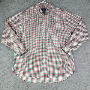 VINEYARD VINES Classic Fit Tucker Hemd Herren LARGE grün rot kariert langarm - Bild 1 von 20
