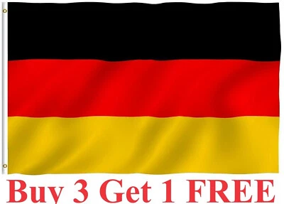 Bandeira da Alemanha 3x5 pés poliéster impresso alemão Oktoberfest Europa - Imagem 1 de 4
