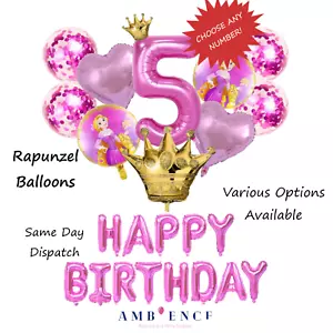 Rapunzel Balloons Princess Birthday Party Balloon Disney Decorations Girls Packs - Picture 1 of 30