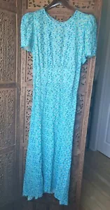AFRM Blue Dress Floral Open Back NWT Size XL - Picture 1 of 17