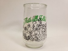 Vintage Looney Tunes 1994 Welch's Jelly Jar Series 12 Bugs Bunny Porky Pig Taz