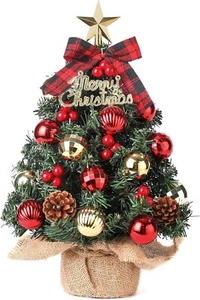 Weihnachtsbäume Künstlich 60cm Mini Tannenbaum mit LED und Weihnachtsdeko B1278 - Bild 1 von 6