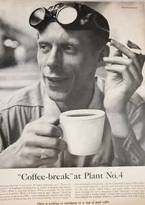 Anuncio 1955 Coffee Break Cup Plant Panamerican Bureau anuncio impreso efímero - Imagen 1 de 12