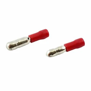Red Insulated Male Bullet Terminals Crimps Electrical Wire Connectors 10A - Bild 1 von 3