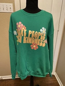 Sudadera con capucha verde grande Harry Styles Treat People with Kindness  - Imagen 1 de 5
